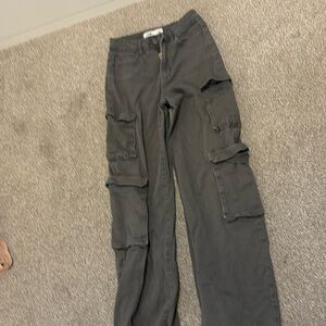 grey cargo pants